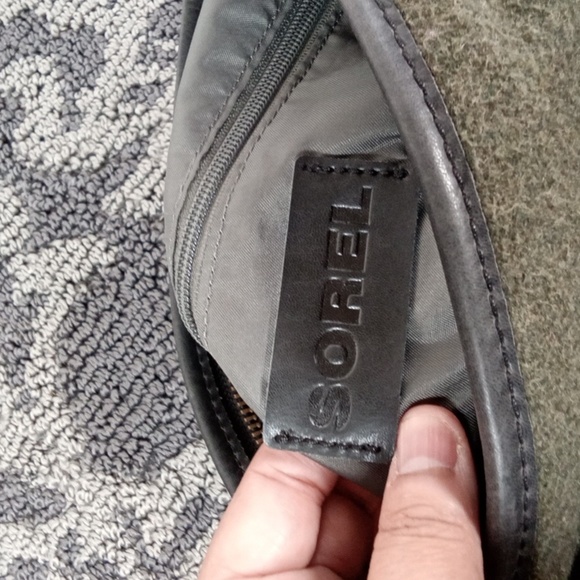 Sorel Crossbody Shoulder Bag Sporty School Canvas Wool Womens - Picture 7 of 13